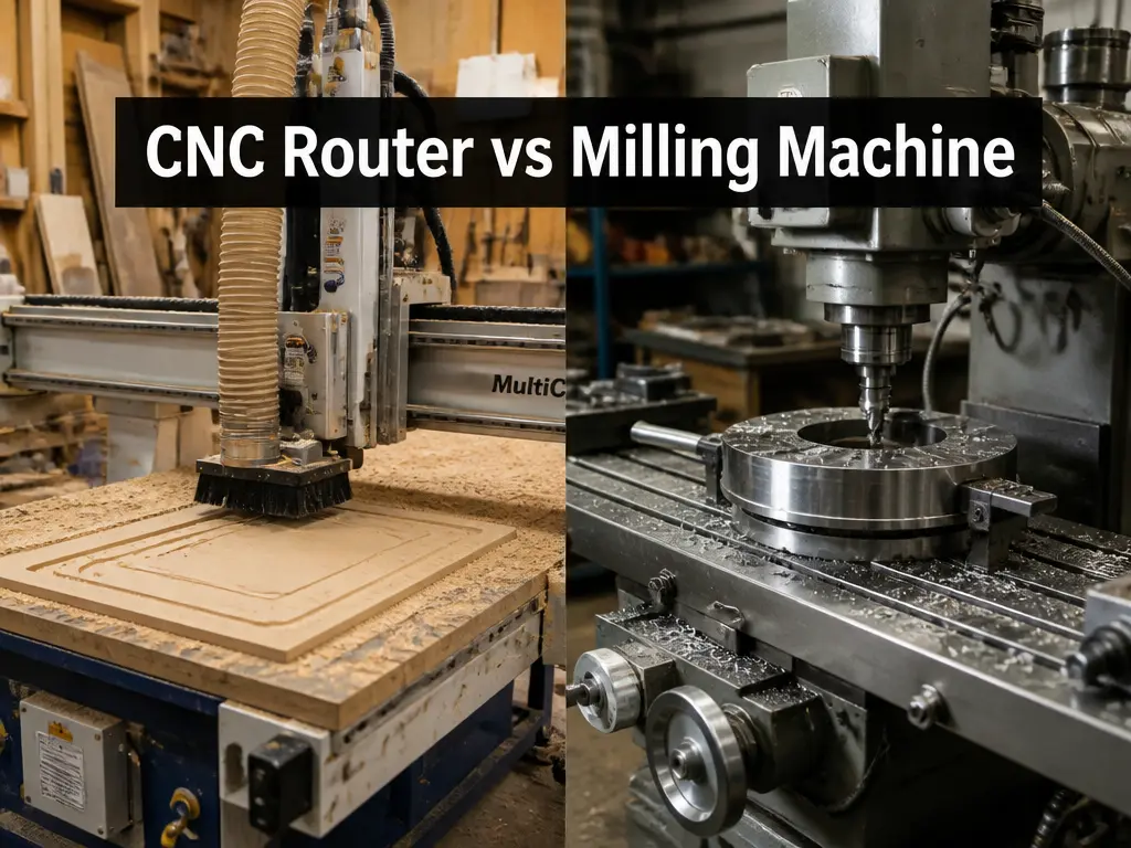 CNC Router vs Milling Machine: Key Differences and Applications